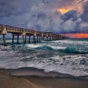 storm at beach juone fishing pier park during sunrise florida ocean waves 11 175x175 Photomatix Pro   Best HDR Software
