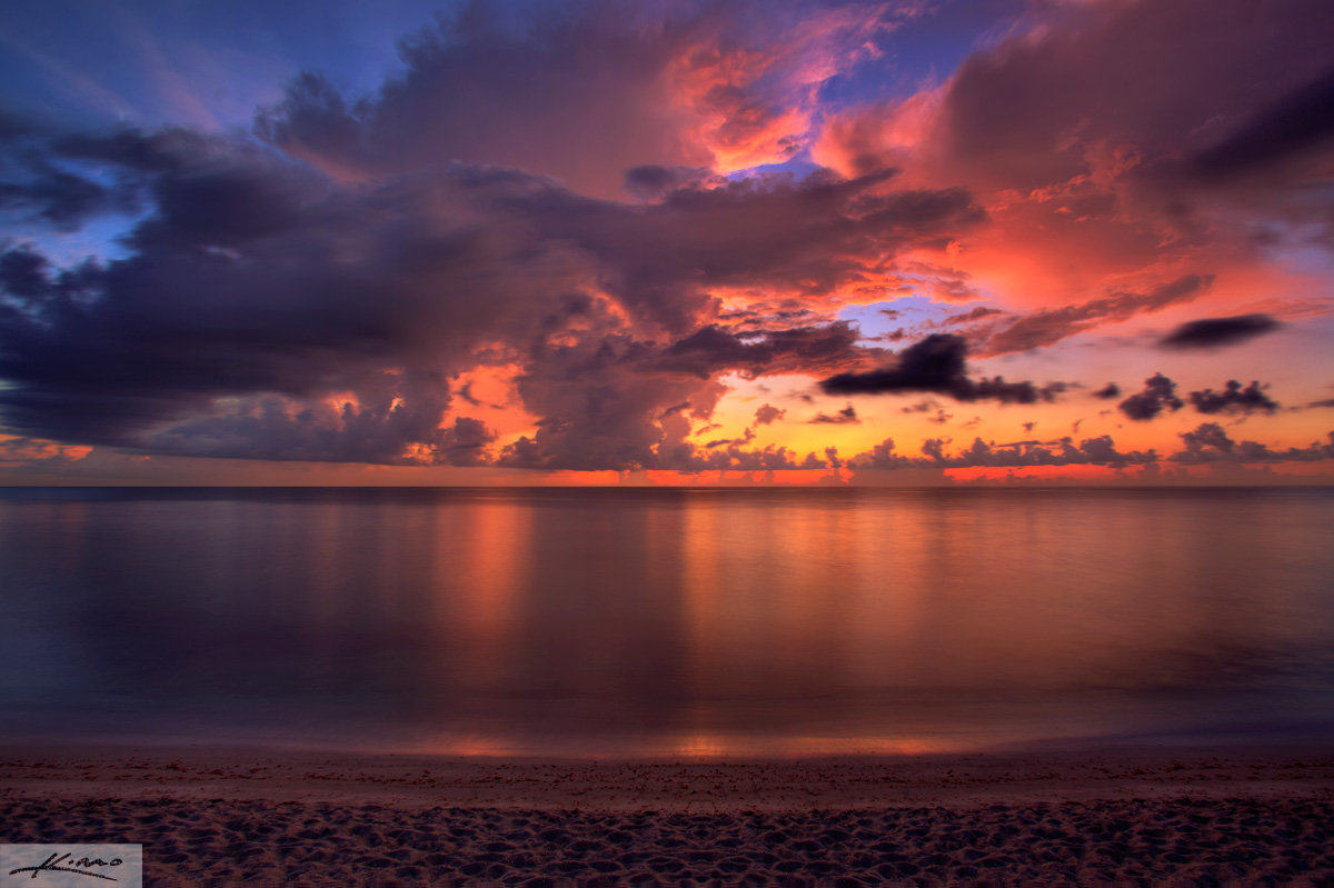 Colorful Beach Sunrise Jupiter island beach sunrise