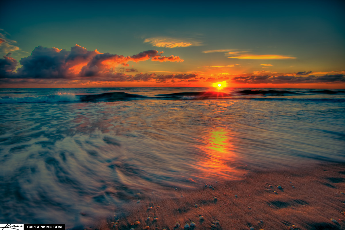 singer island beach ocean city park sunrise over flordia