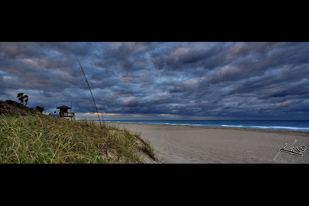 Dark Looming Clouds Over Juno Beach