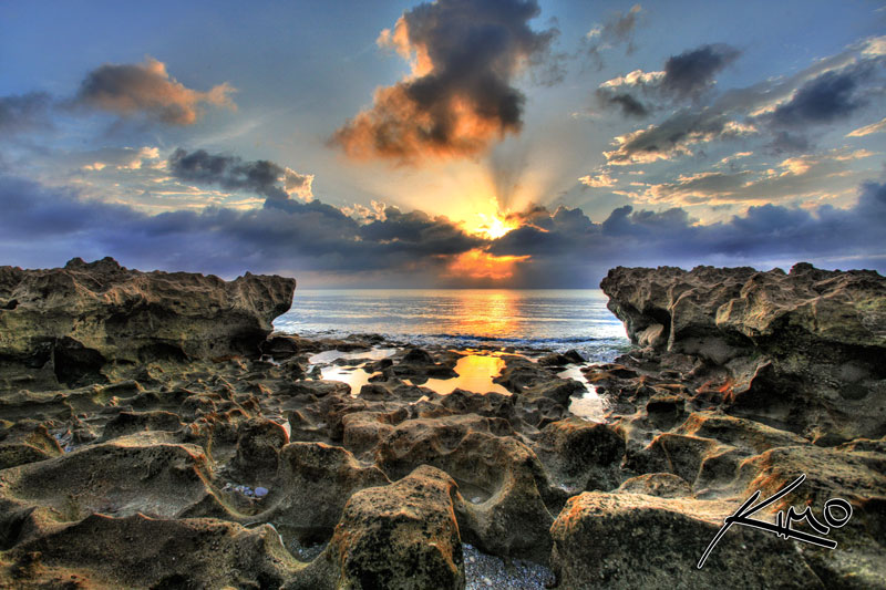 HDR Photograph of Coral Cove Park at Sunrise