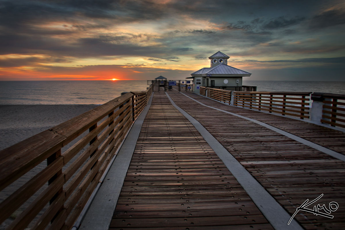 Juno Beach Pier Sunrise – June 8th Sunrise