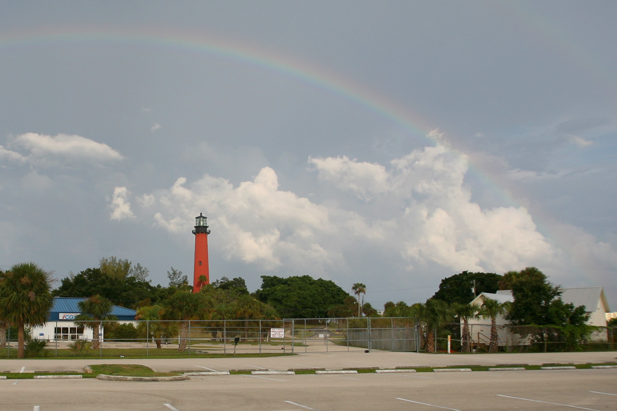 Jupiter Lighthouse Rainbow Parking Lot