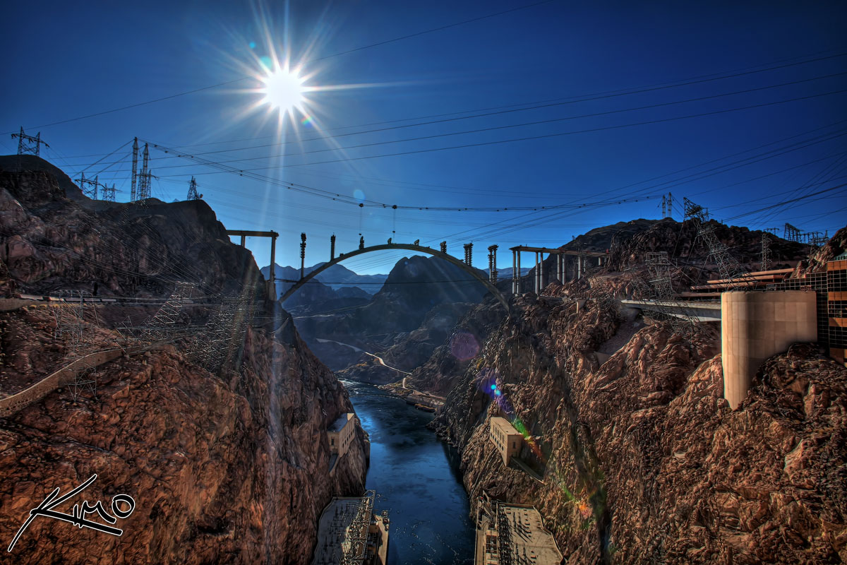 Hoover Dam Building New Bridge