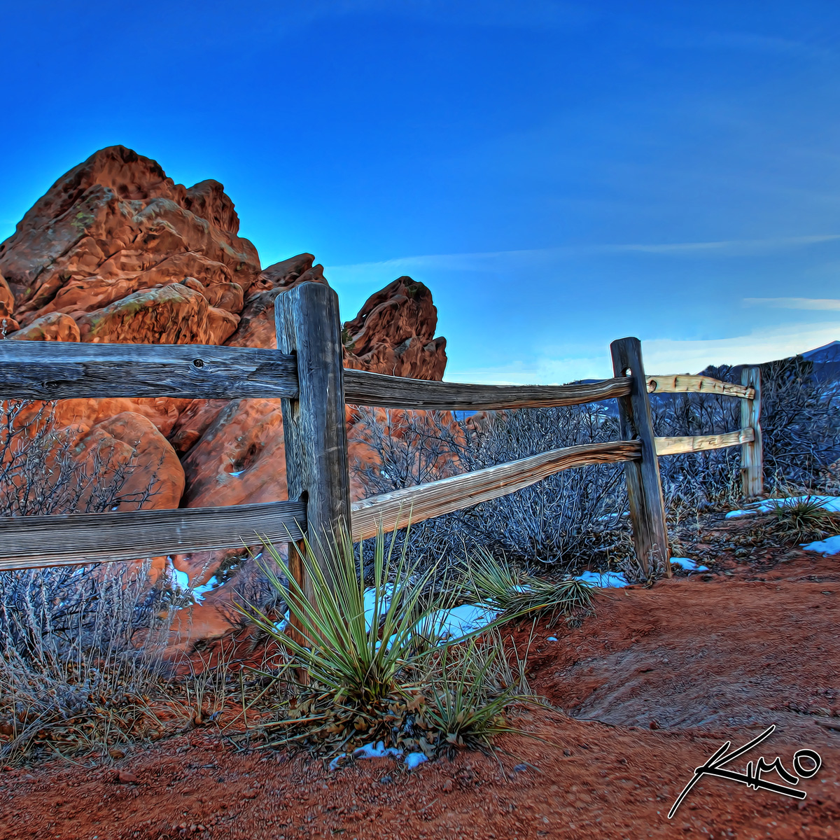 The Fence at Garden of Gods