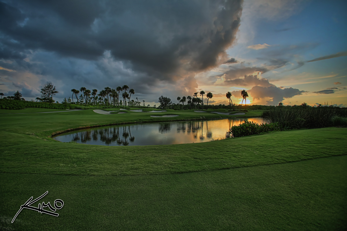 Sunset Over the Jupiter Golf Course