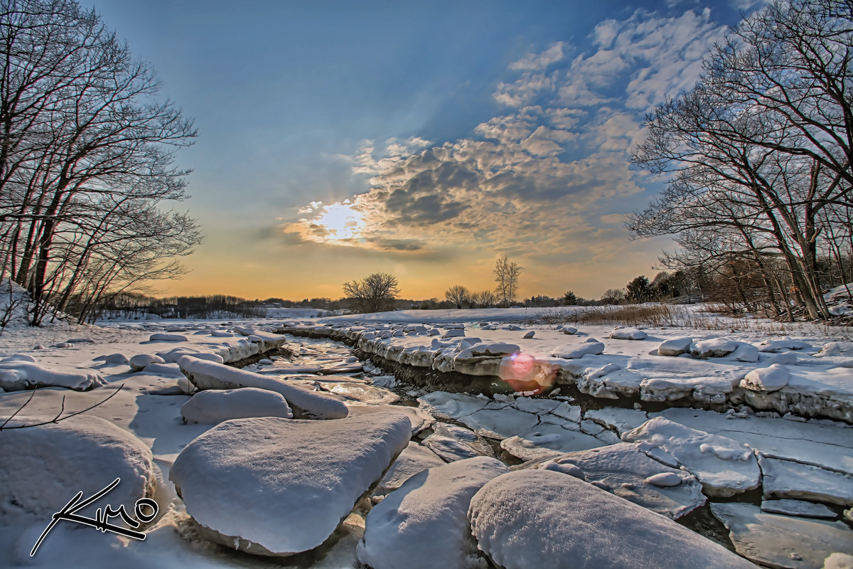Frozen River V2 HDR Shot – Portland, Maine