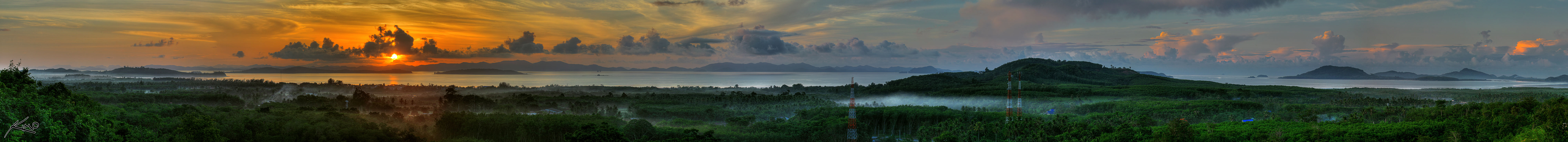 HDR Panorama Sunrise Phuket Thailand