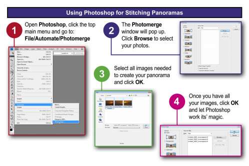 Using Photoshop's Photomerge Tool for Stitching Panoramas
