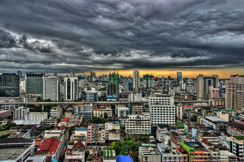 Storm Approaching Bangkok, Thailand