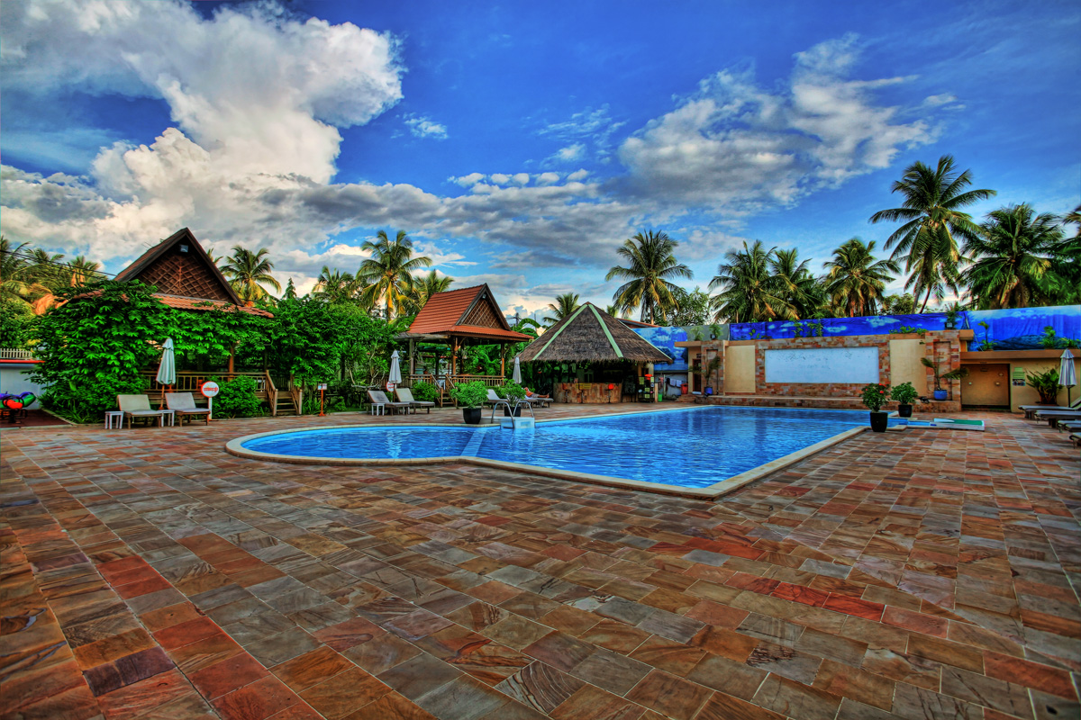 Kamara Hotel Pool Battambang Cambodia - 