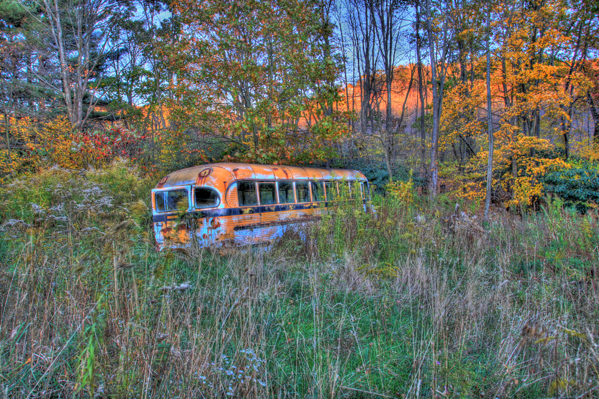 Photomatix Monday – Abandoned School Bus