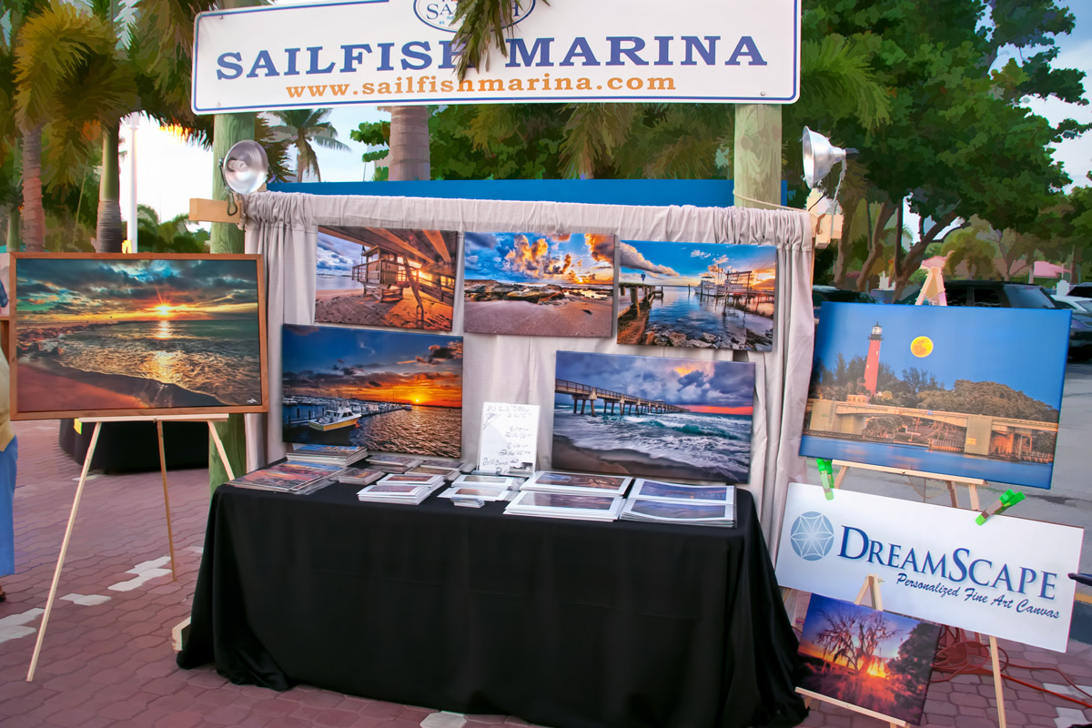 Sailfish Marina Art Show Captain Kimo’s Booth