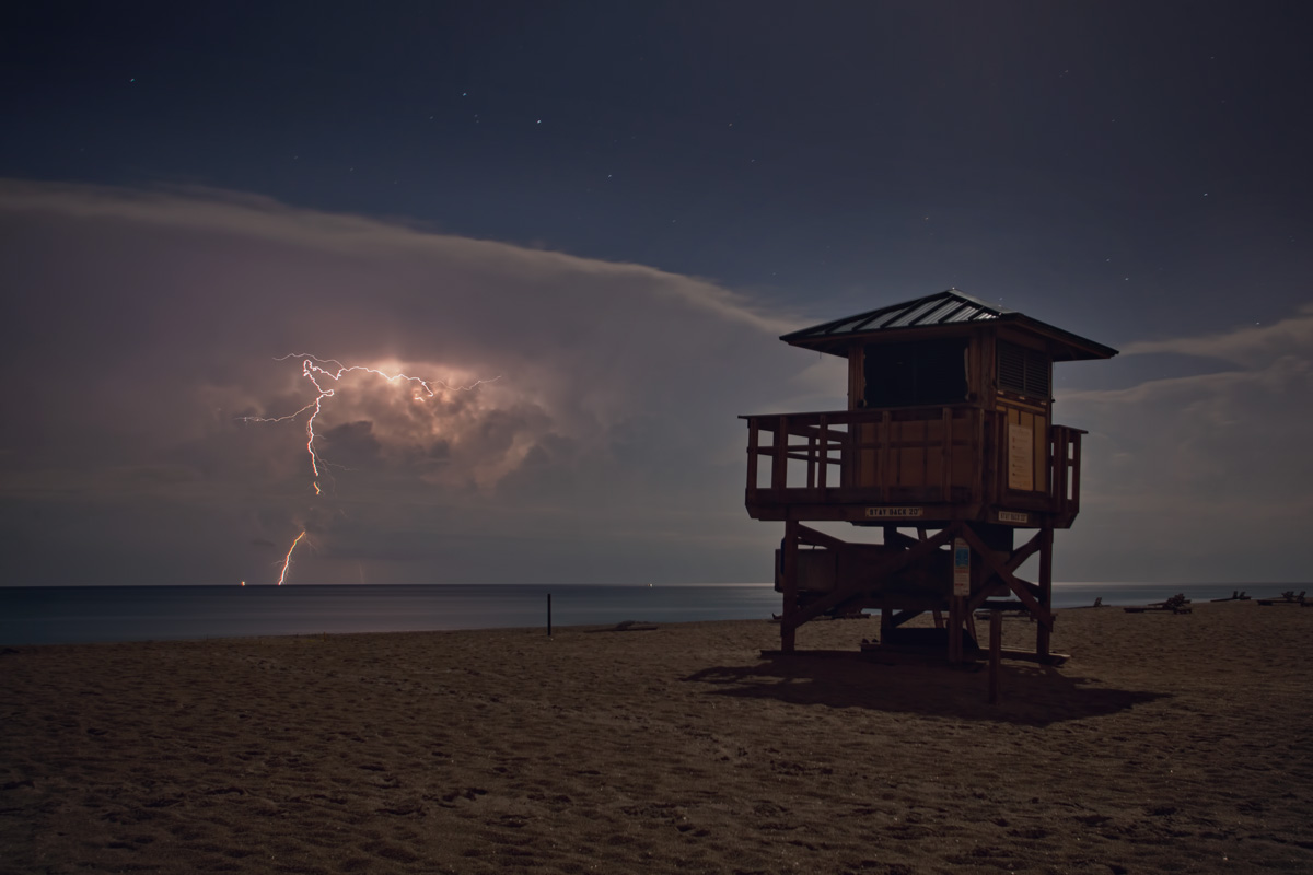 Lightning at Singer Island Beach
