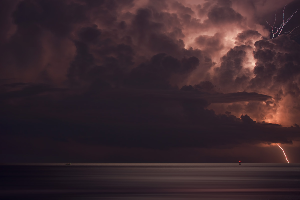 Lightning Storm from Singer Island Beach