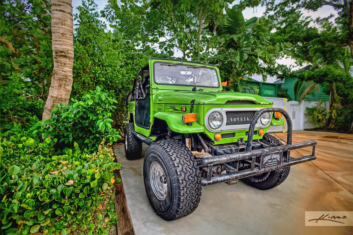 Green Toyota Jeep from Square Group