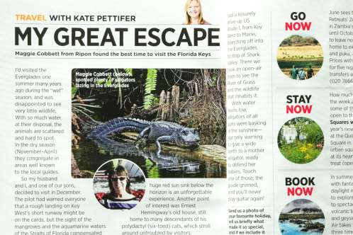 Captain Kimo Alligator Gets Published in Reader Digest UK About Everglades