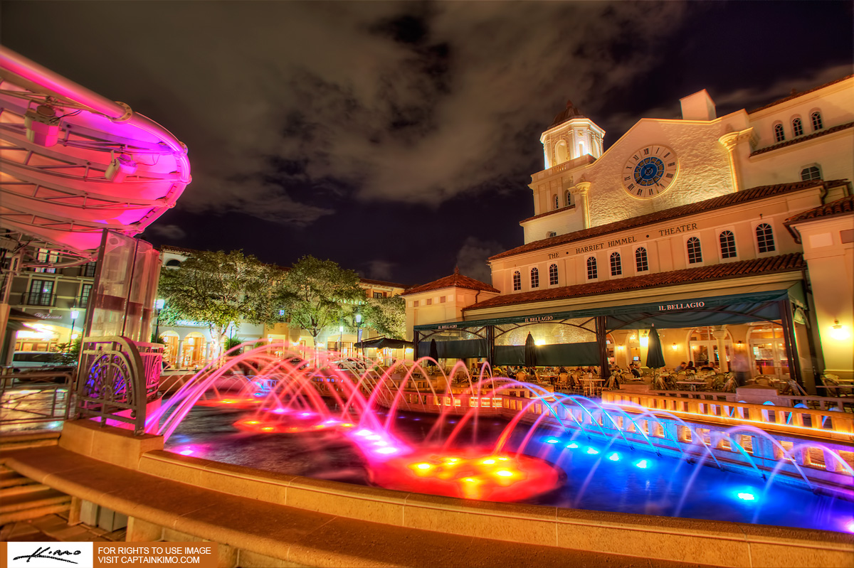Cityplace West Palm Beach Nighttime Fountain
