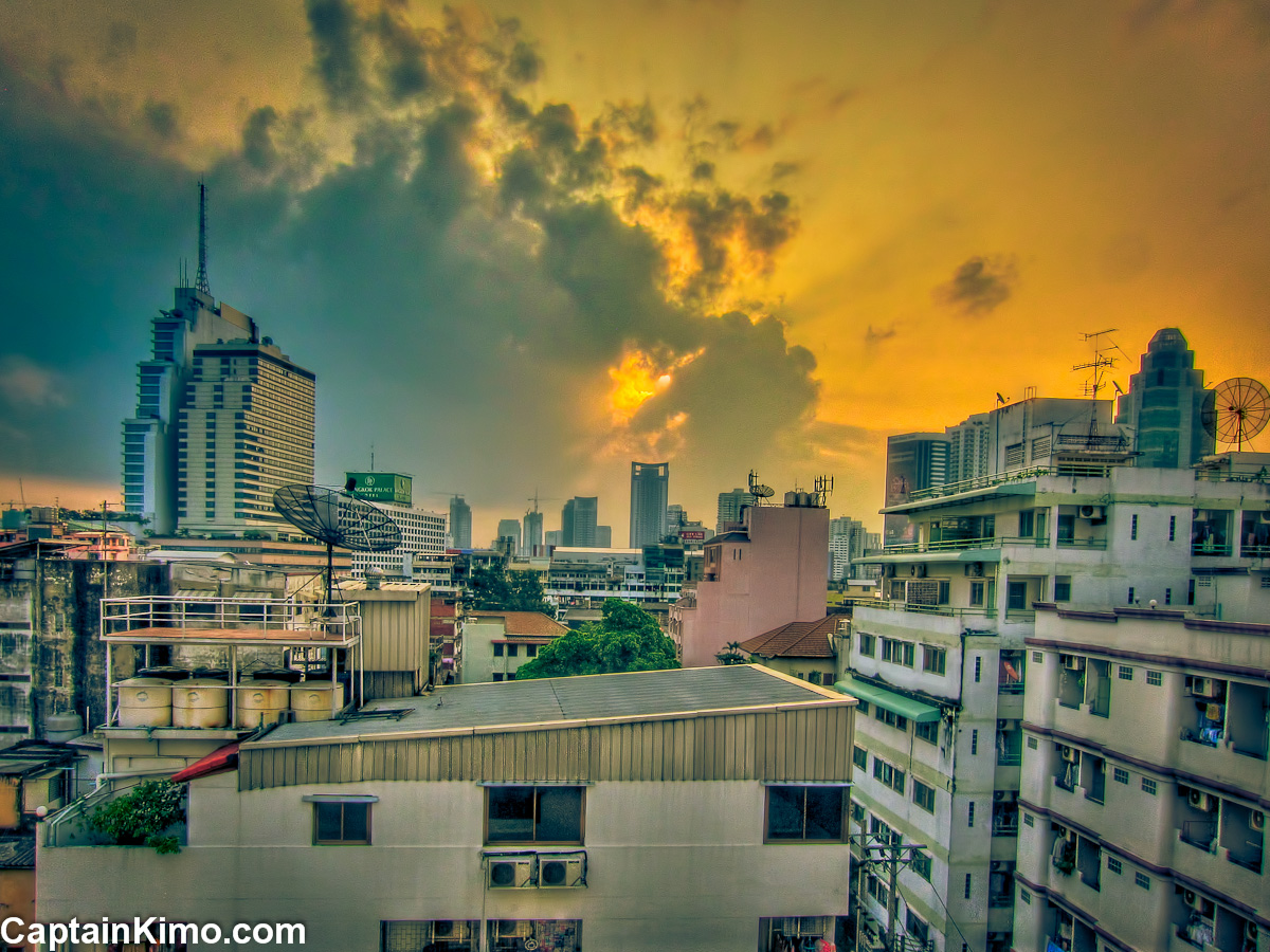 First Sunrise from Bangkok with Canon S90
