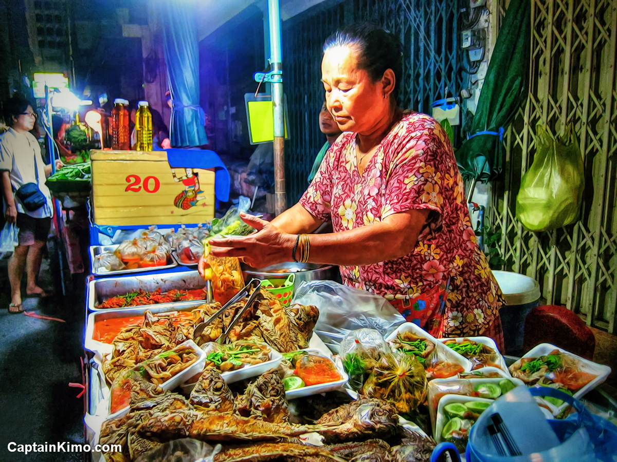 Chicken Curry Lady Around the Block Downtown Bangkok Thailand