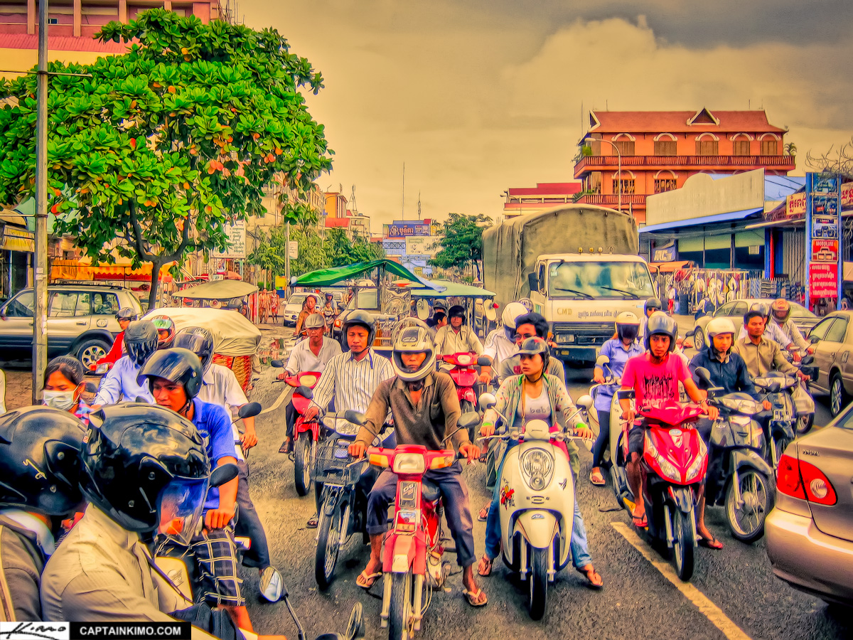 Phnom Phen Cambodia Has No Traffic Lights