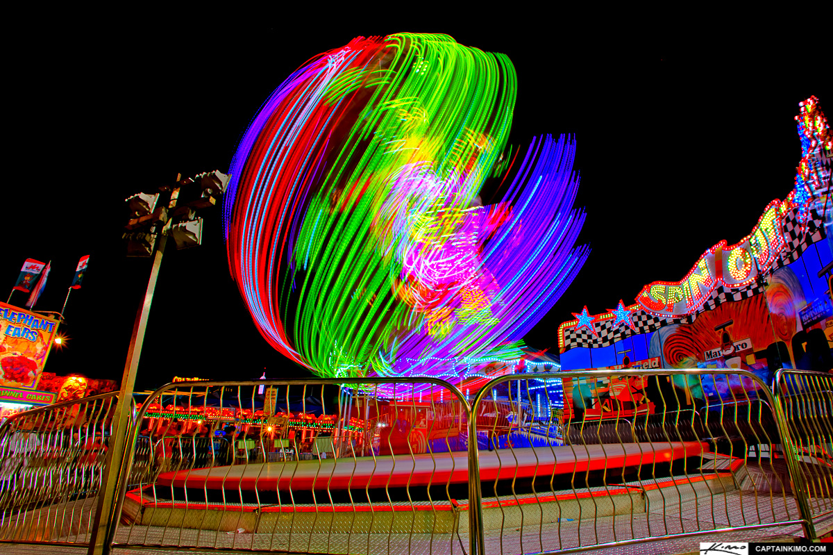 Crazy Spinning Ride at South Florida Fair Grounds