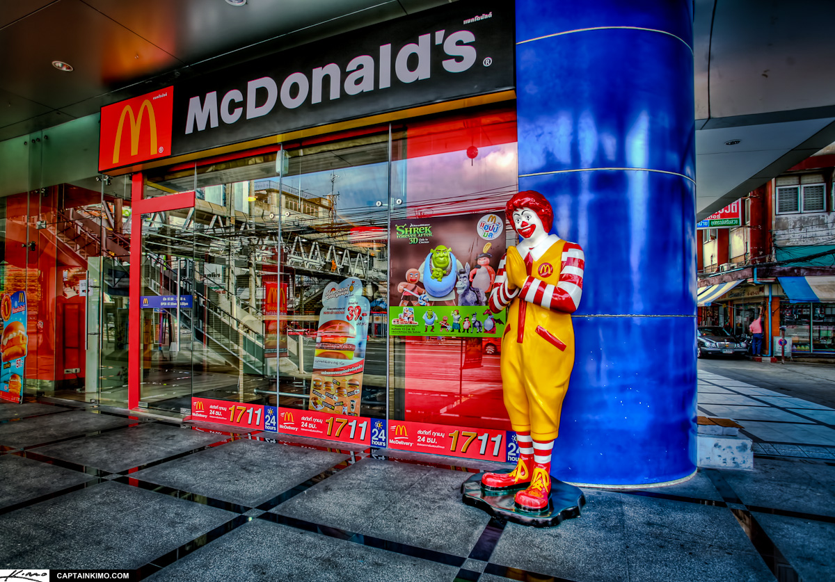 Ronald McDonald’s Hello from Bangkok Thailand