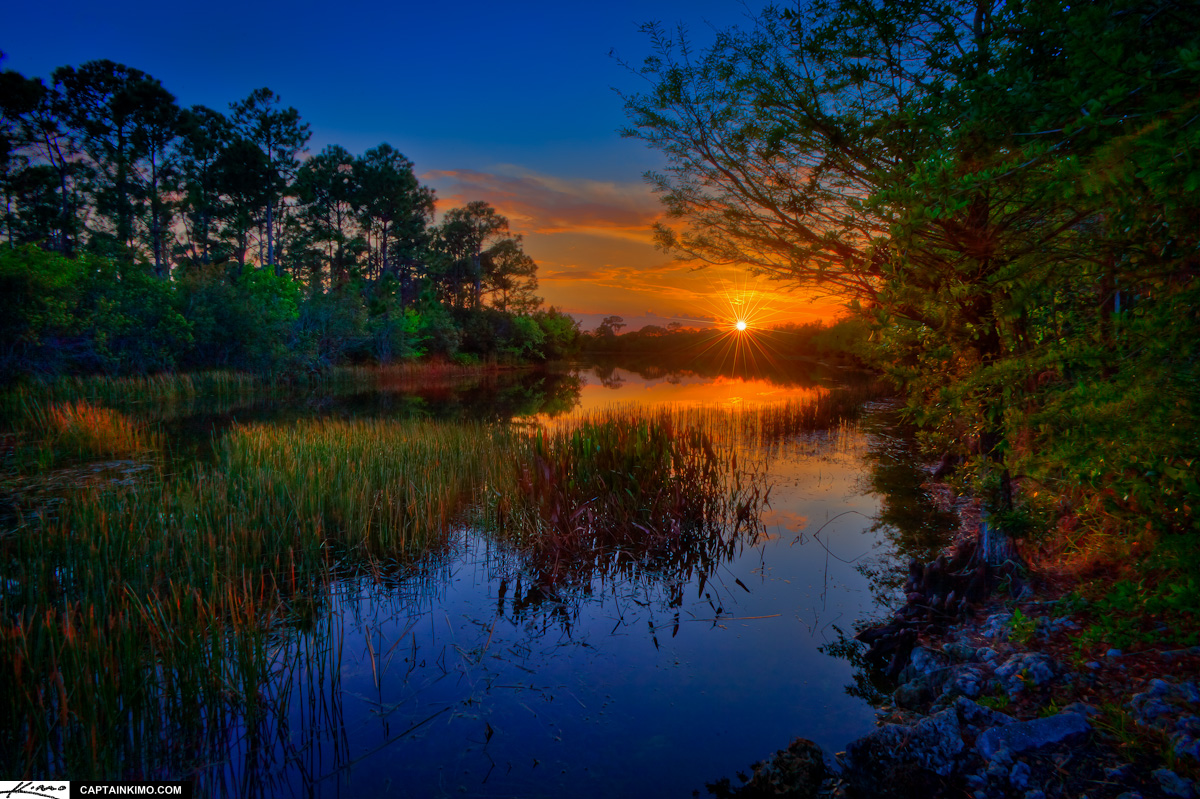 Sunset at Lake Lagoon Palm Beach County Florida