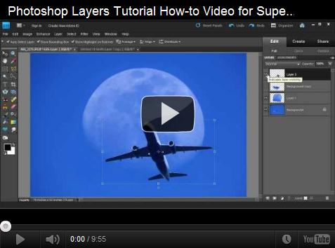 Photoshop Layers Tutorial How-to Video for Elements and CS