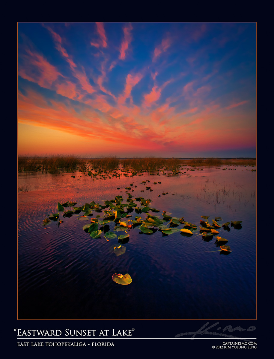 Sunset at East Lake Tohopekaliga St Cloud Florida