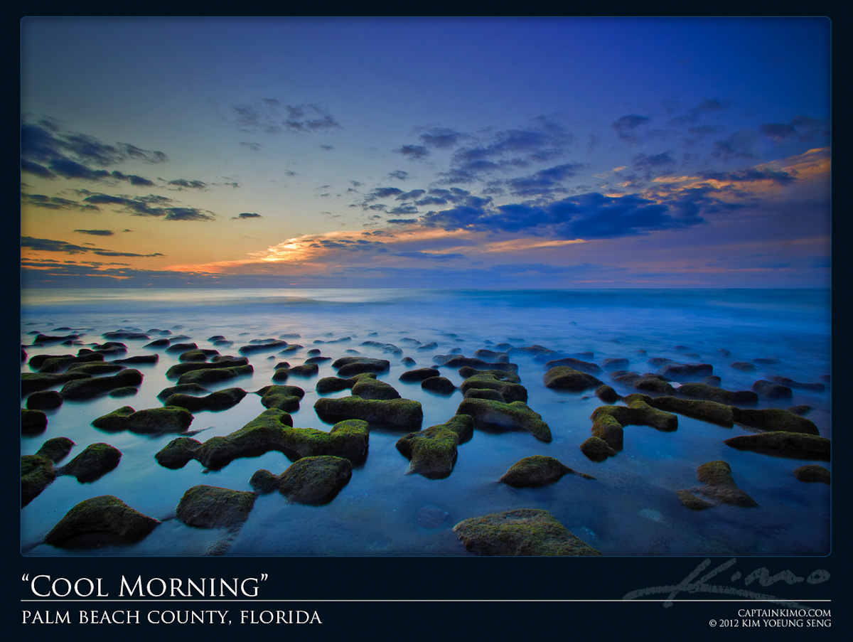 Cool Florida Beach Morning During Sunrise