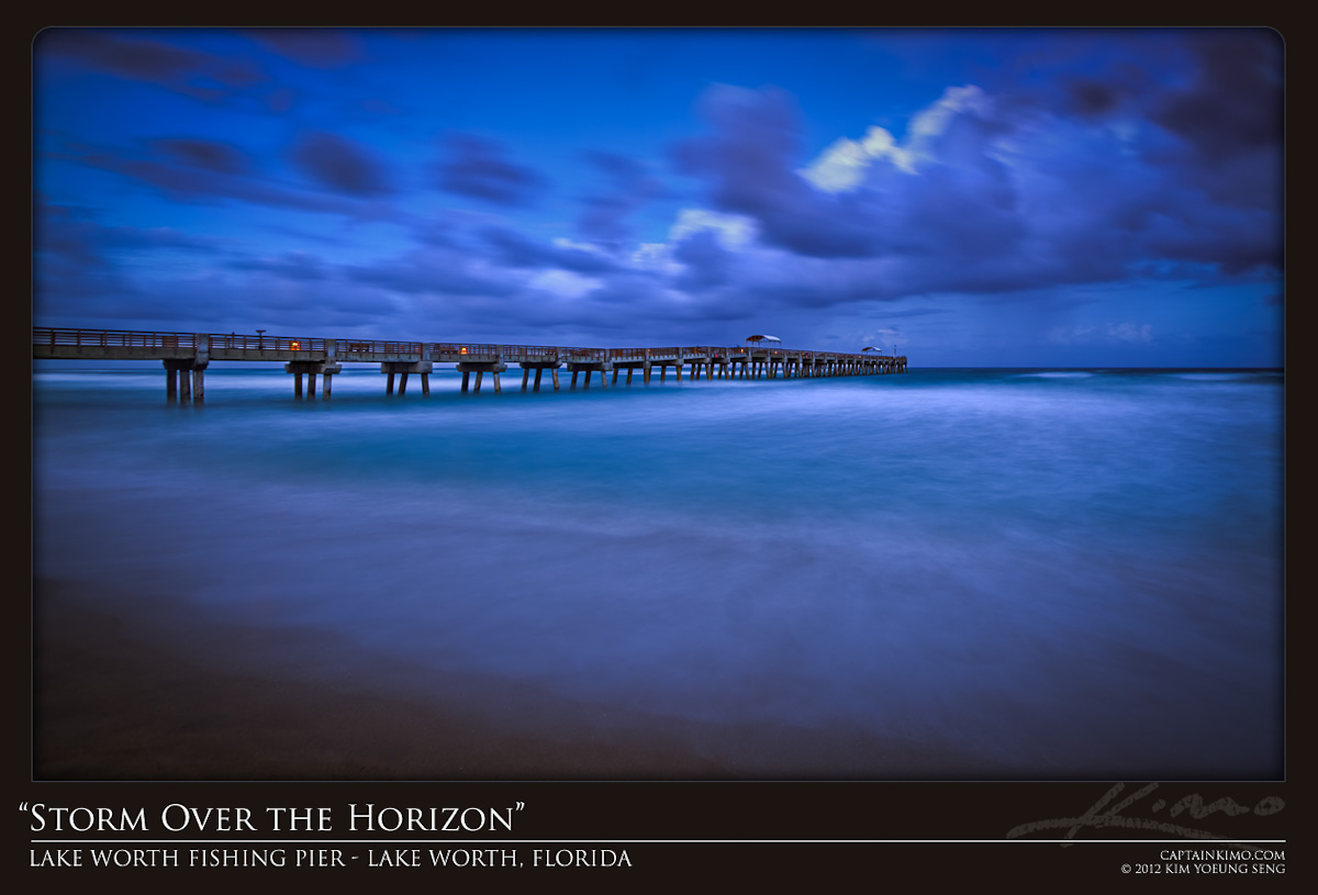 Lake Worth Fishing Pier Storm Clouds