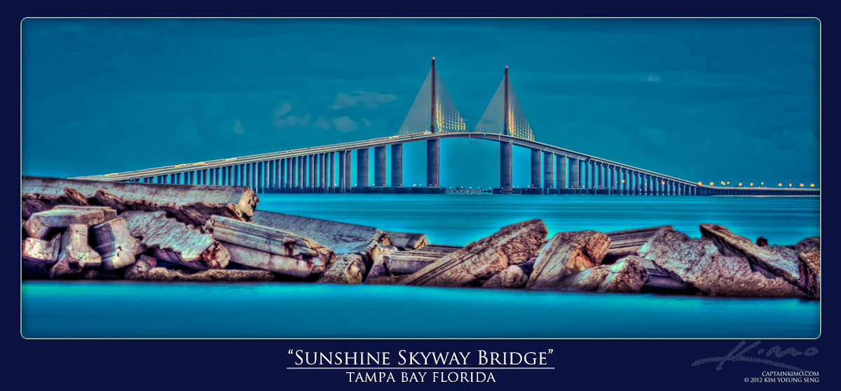 Sunshine Skyway Skyway Bridge Tampa Bay Florida