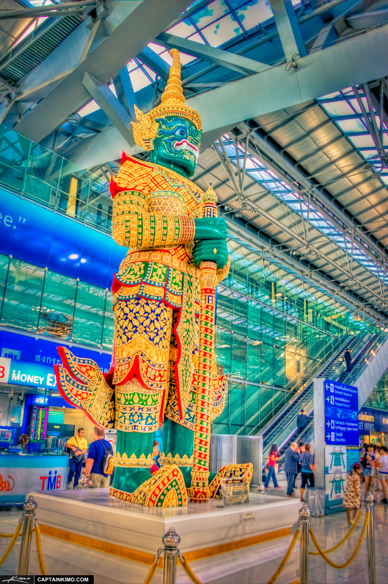 Guardian Statue at Suvarnabhumi International Airport Bangkok Thailand