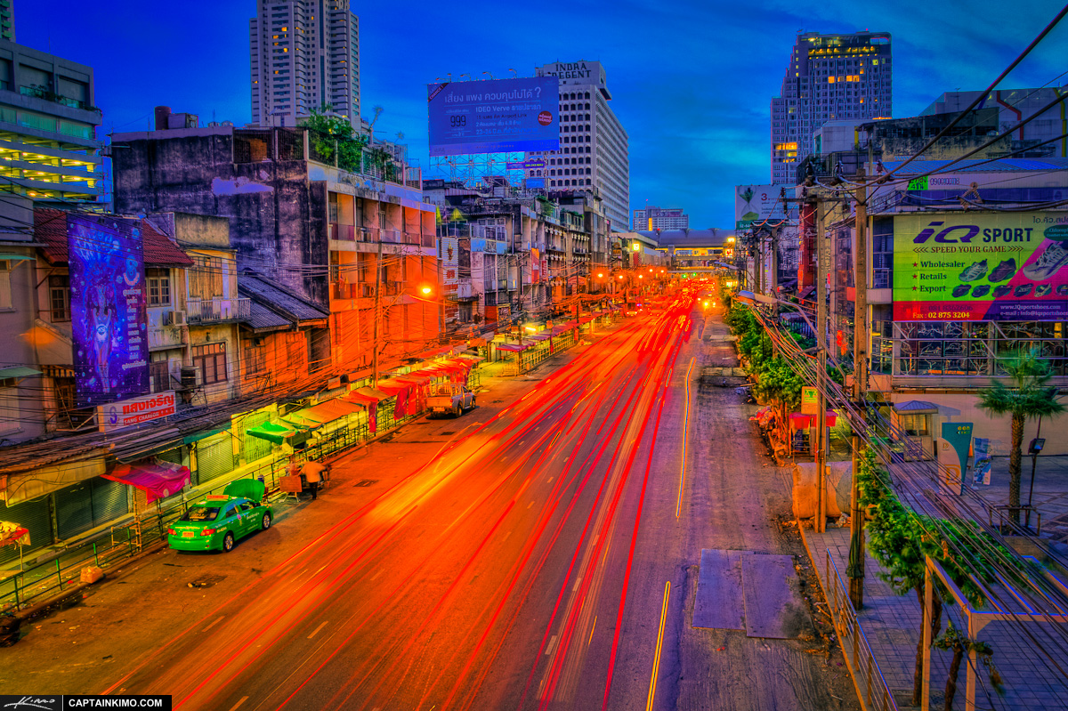 Ratchaprarop Road Street Traffic Bangkok Thailand