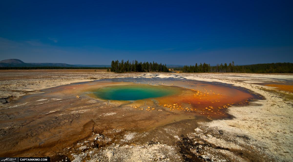 Colorful Hot Spring in Yellowstone National Park
