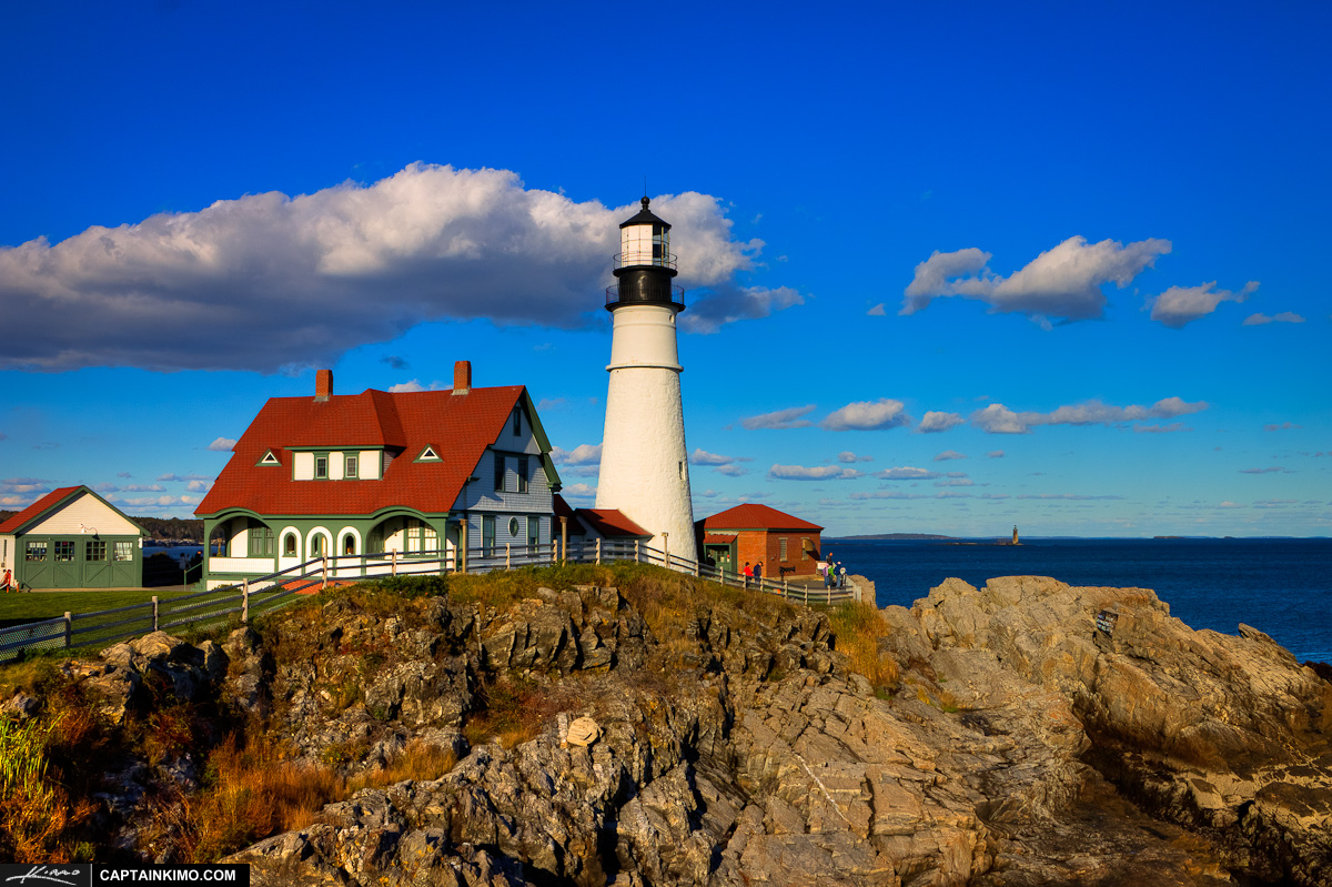 Portland Maine Lighthouse at Fort Williams Park Cape Elizabeth