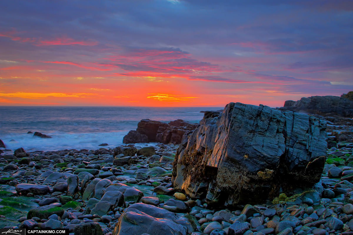 Colorful Morning at Cape Elizabeth Maine in Fort Williams Park