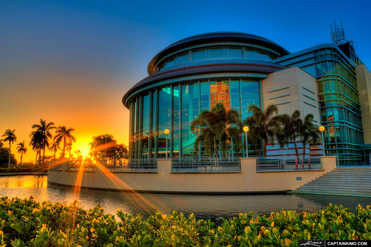 Sunset at the Kravis Center of the Performing Arts West Palm Beach