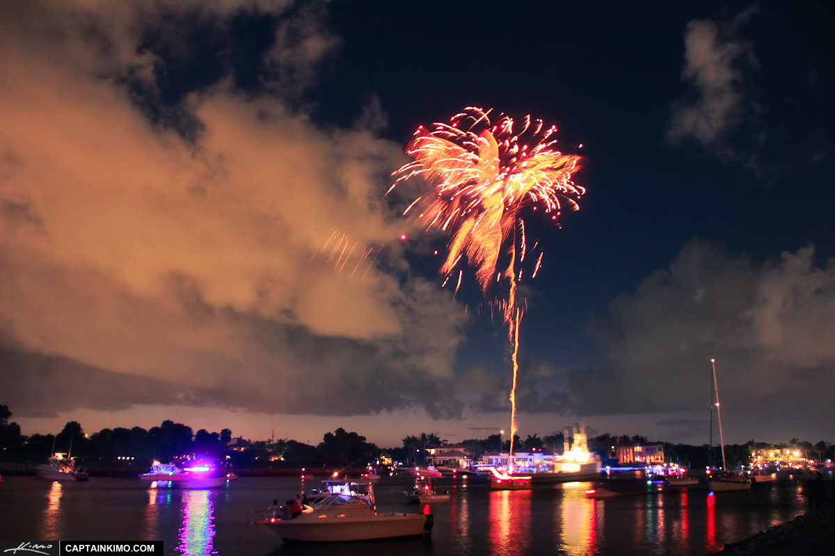 Boat Parade Fireworks from North Palm Beach to Jupiter