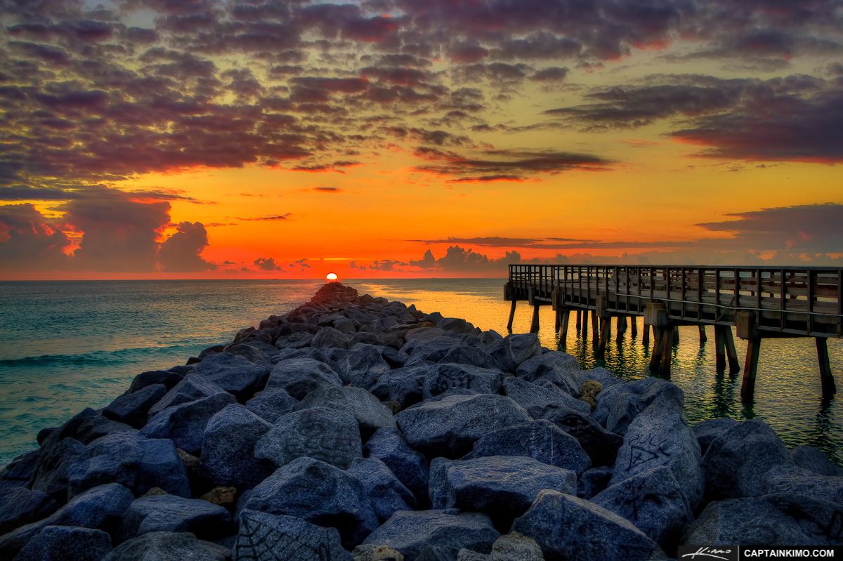 Miami Inlet Sunrise at South Beach Pointe Park