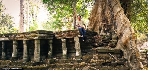 Captain Kimo on Ancient Cambodian Ruins