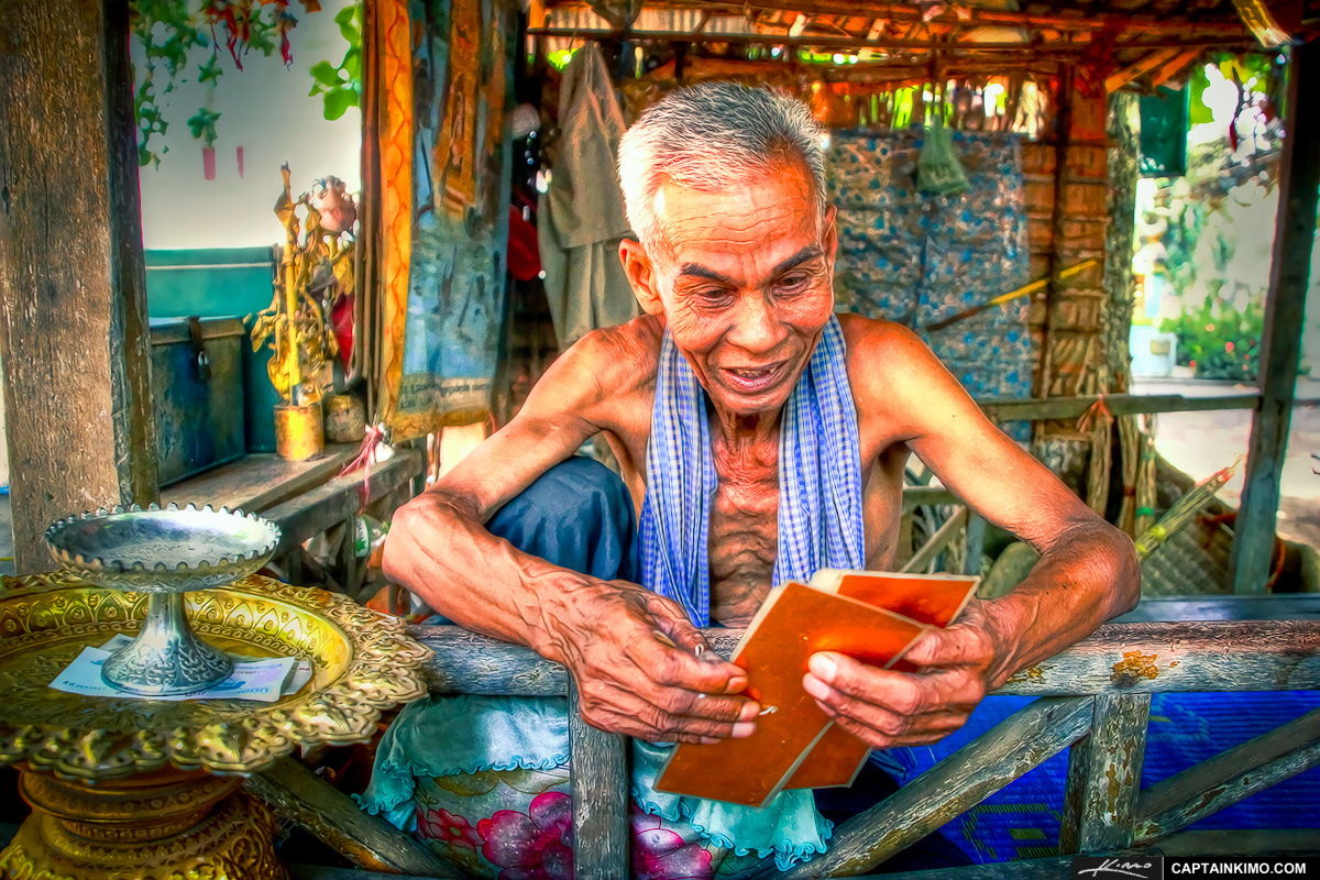 Fortune Teller at Wat Ek Phnom Battambang Cambodia