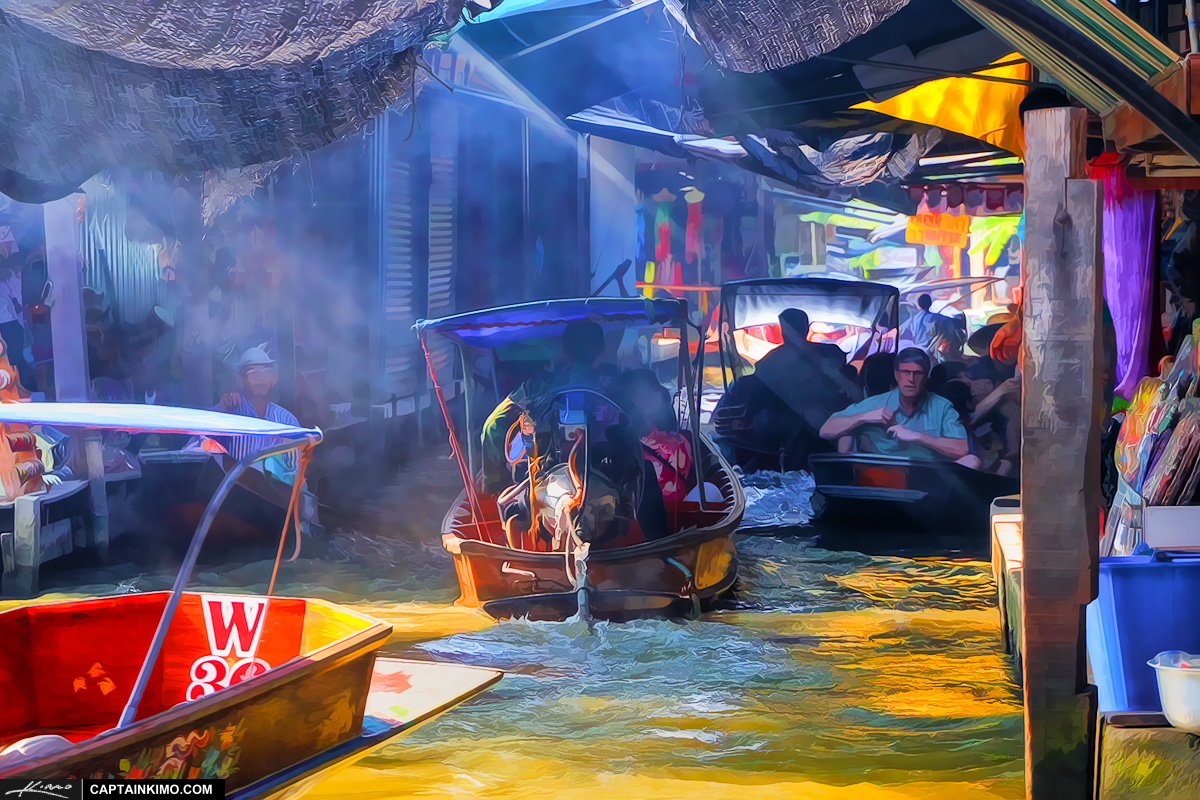 Floating Market Ray of Light Through Tourist Trap
