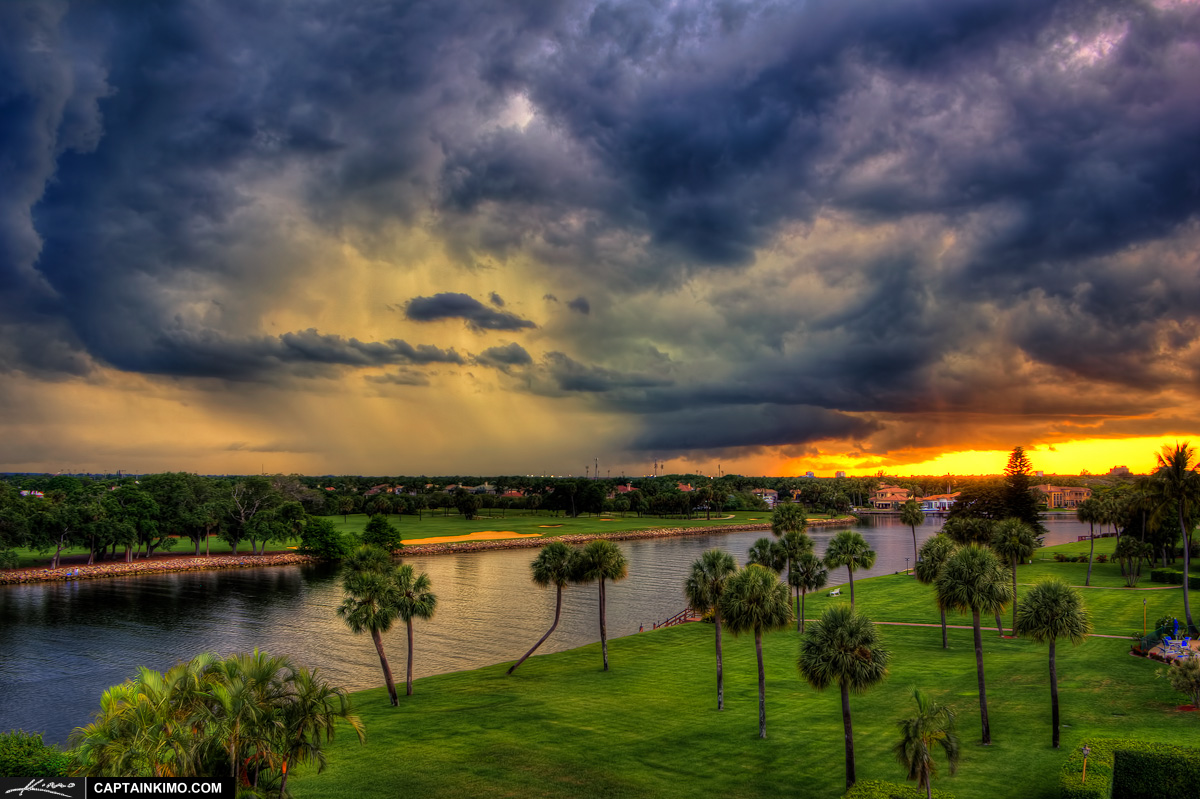 Sunset at North Palm Beach During an Incoming Storm