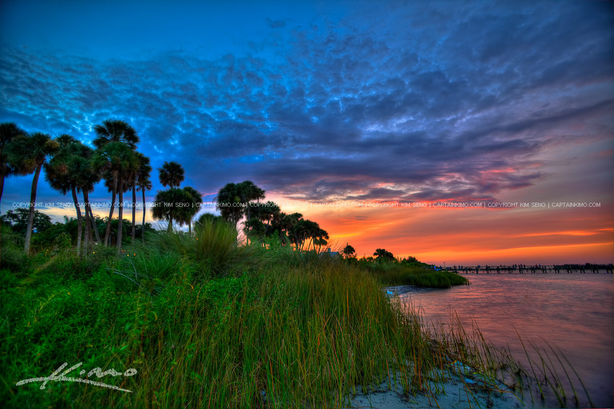 Sunset at Riverview Park Sebastian Florida