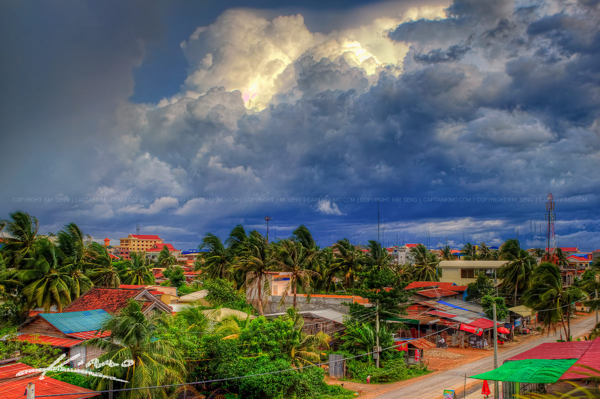 Storm Clouds Over Batambang Cambodia