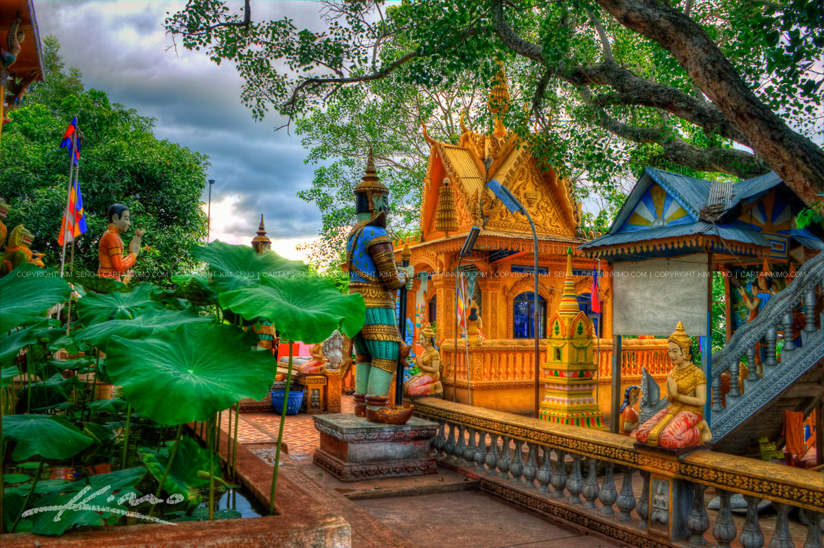 Buddist Temple at Wat Phnom Yaht Pailin Cambodia