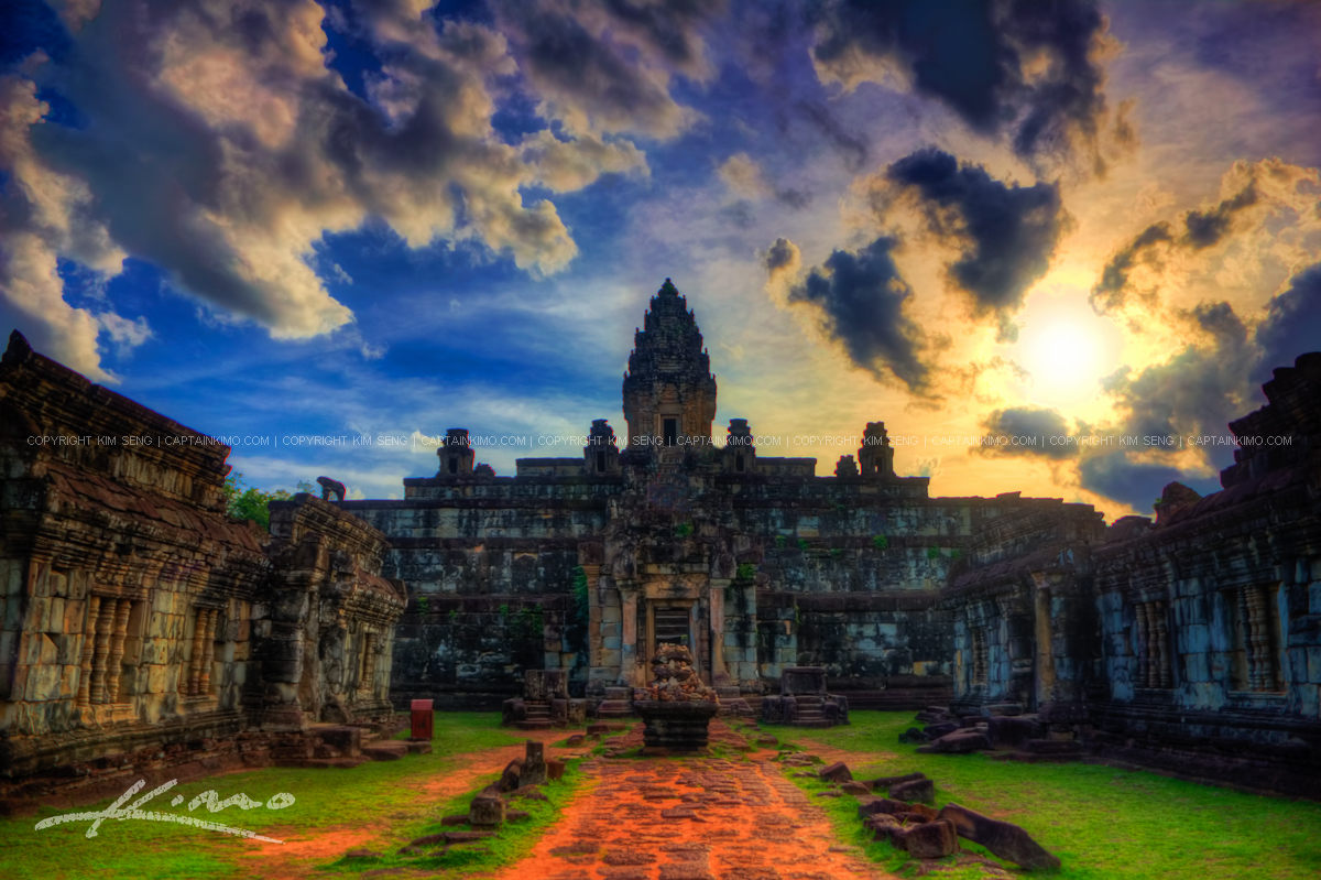 Wat Bakong Acient Temple Ruins Cambodia