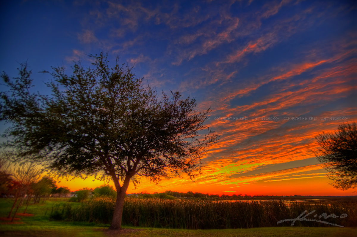 Sunset at East Lake Tohopekaliga Park St Cloud Florida